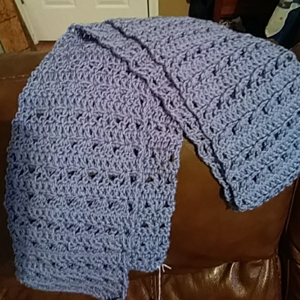 Super soft blue scarf